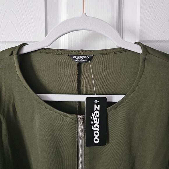 Zeagoo Zippered Front Cropped Blazer Jacket - Size XL - Picture 7 of 15